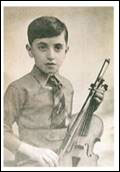 John Perry - young boy with his violin