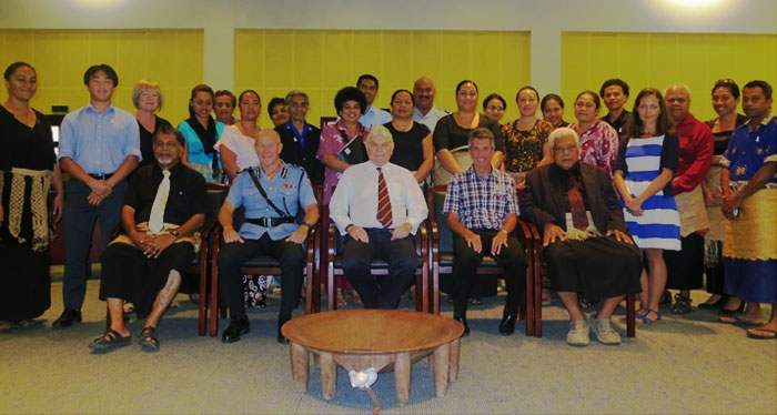 Participants at the Family Violence and Youth Justice workshop in Tonga, 2013